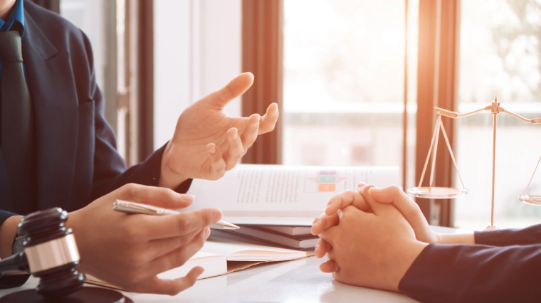 An attorney explaining trusts and wills in Marin County, CA.