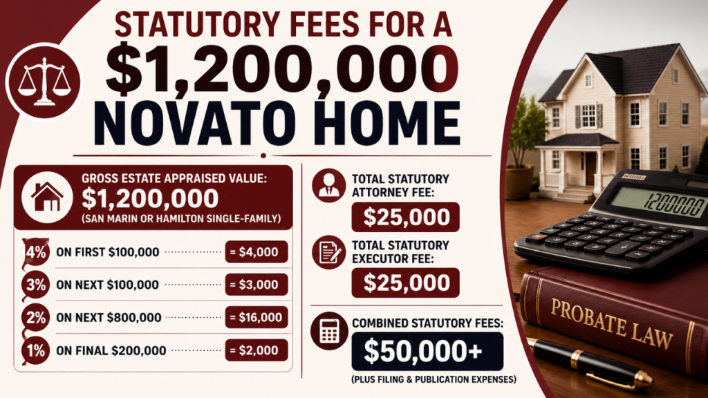 STATUTORY FEES FOR A 1,200,000 NOVOTO HOME