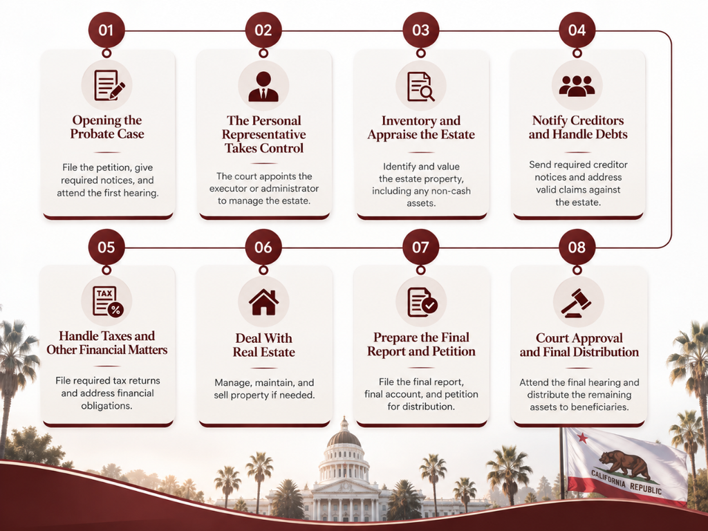California Probate Timeline at a Glance